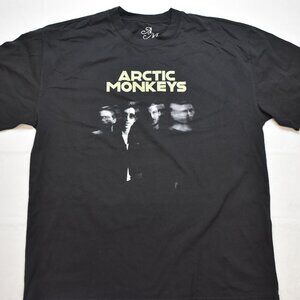 Arctic Monkeys Mens Arctic Monkeys Distorted Photo Black Shirt New XL